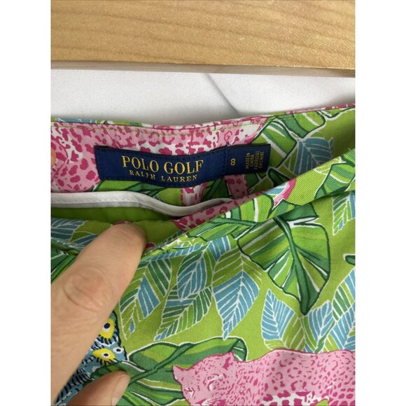 Polo Golf Ralph Lauren Green Jungle Skort Womens Size 8 - Picture 2 of 13